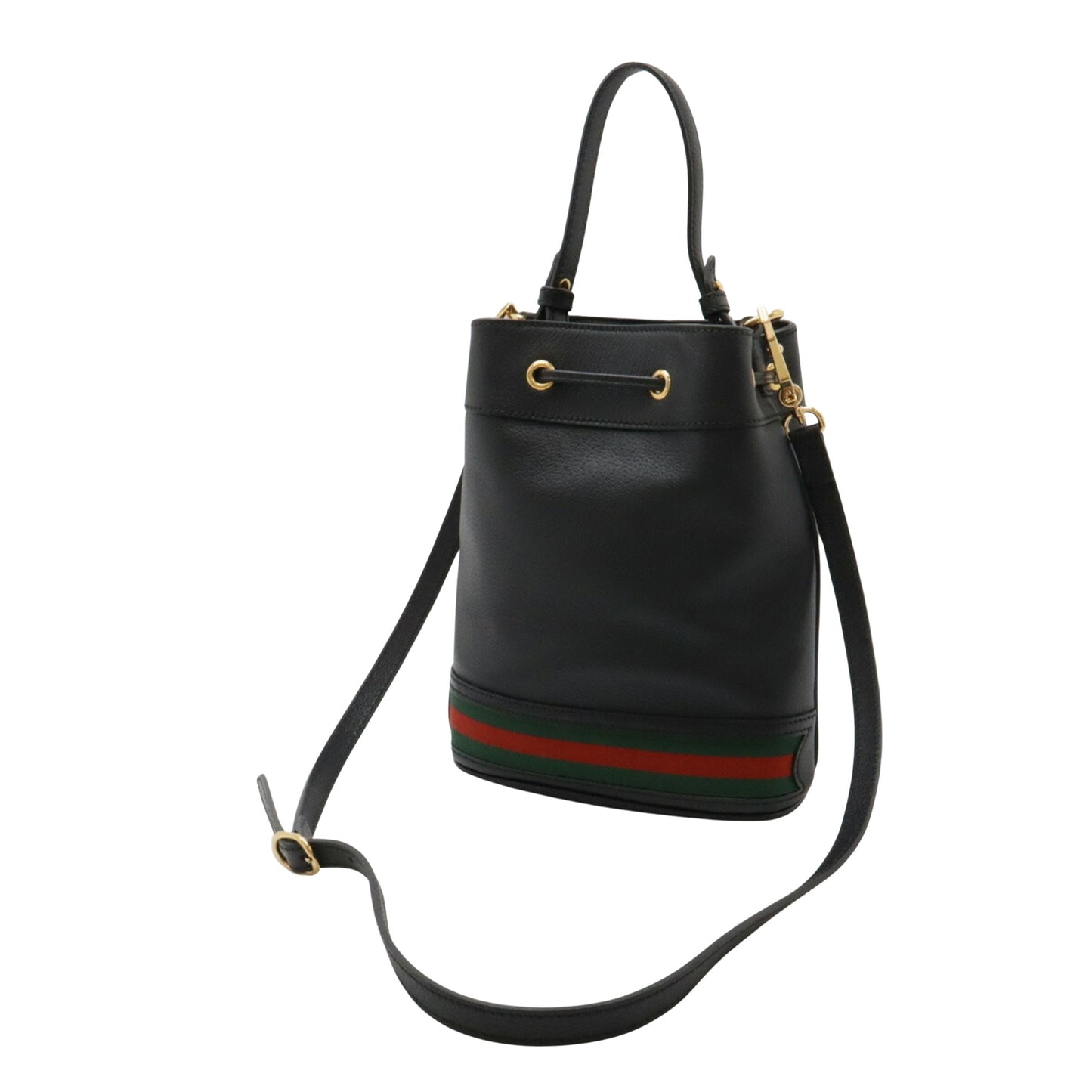 Gucci Ophidia, Black, Leather, handbag