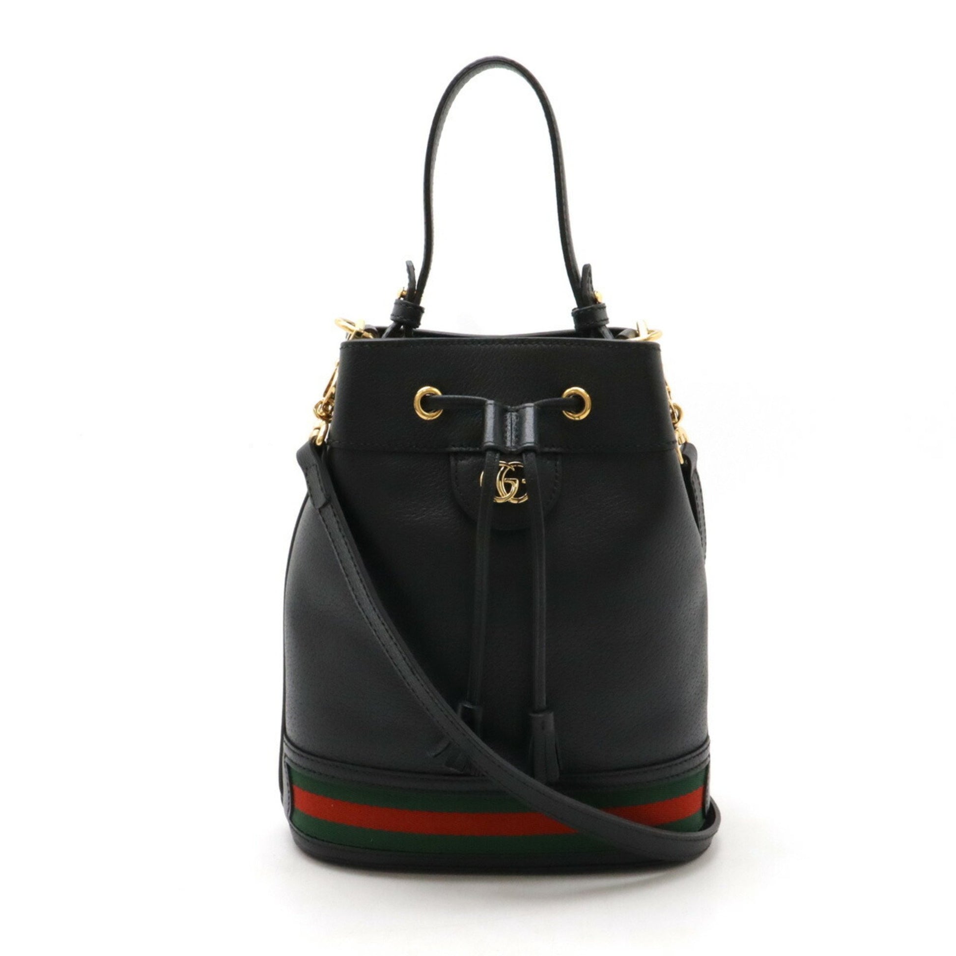 Gucci Ophidia, Black, Leather, handbag