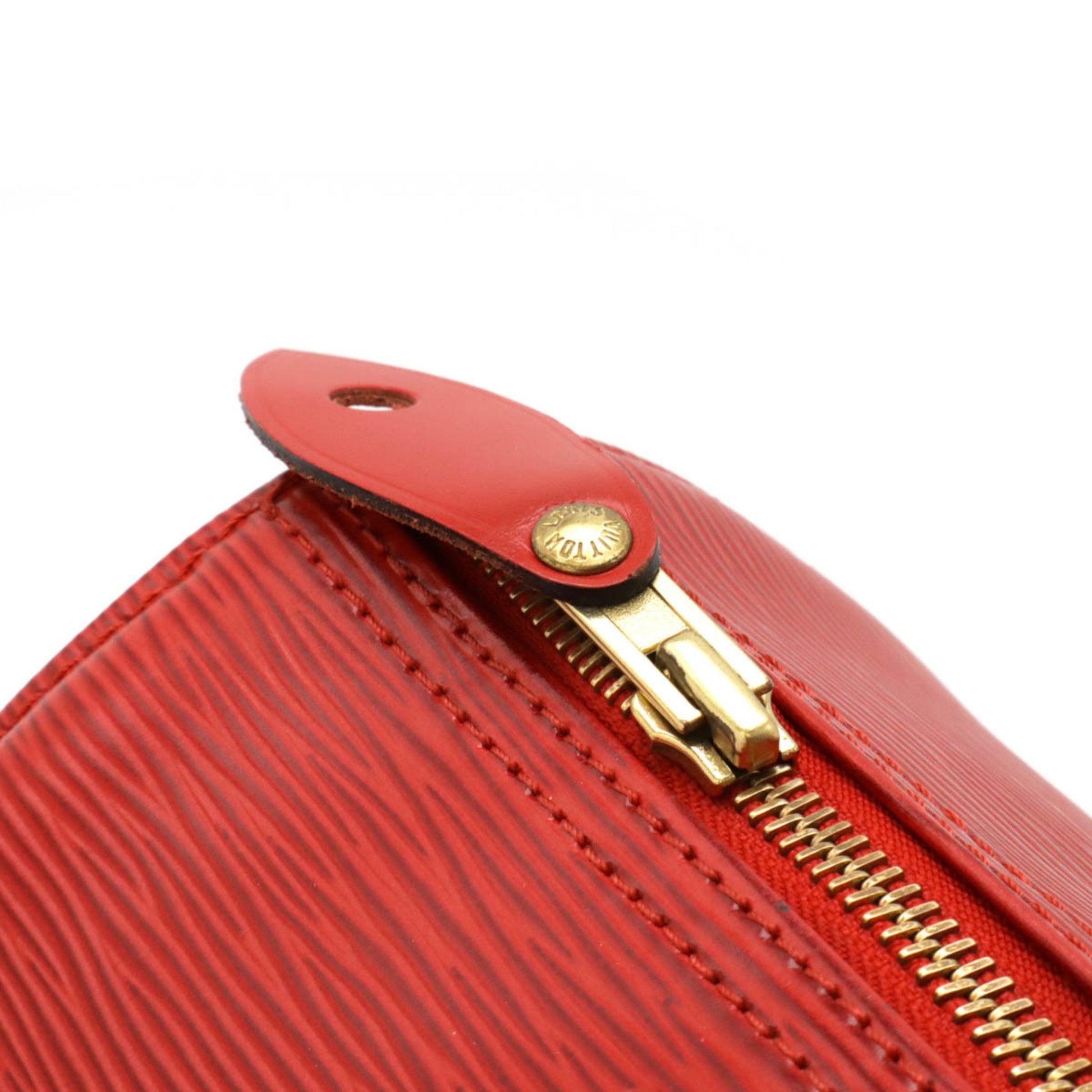 Louis Vuitton Speedy 30, Red, Leather, handbag