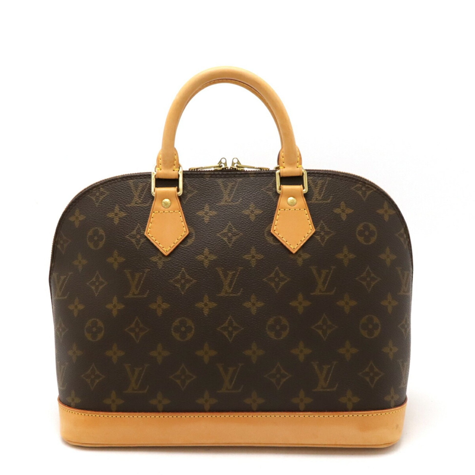 Louis Vuitton Alma, Brown, Canvas, handbag