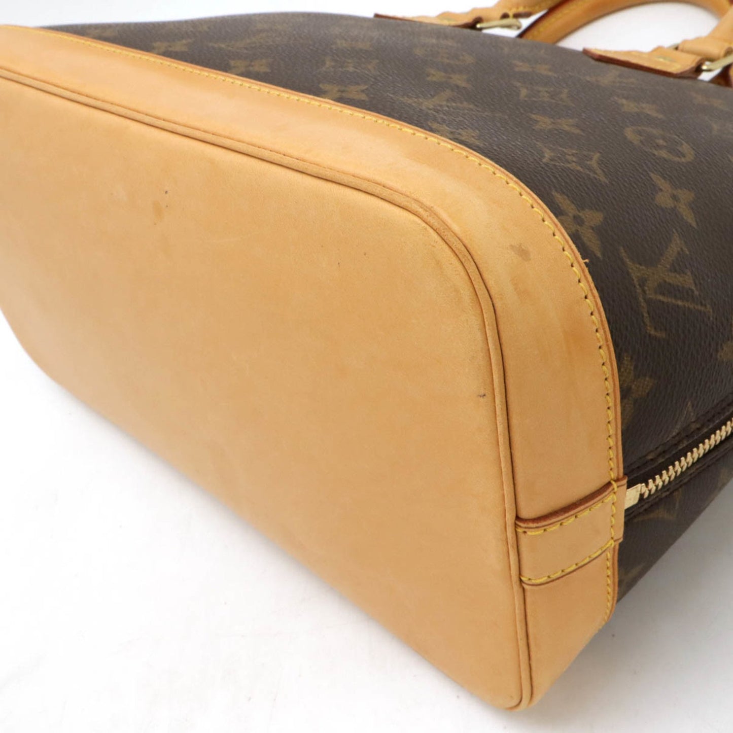 Louis Vuitton Alma, Brown, Canvas, handbag