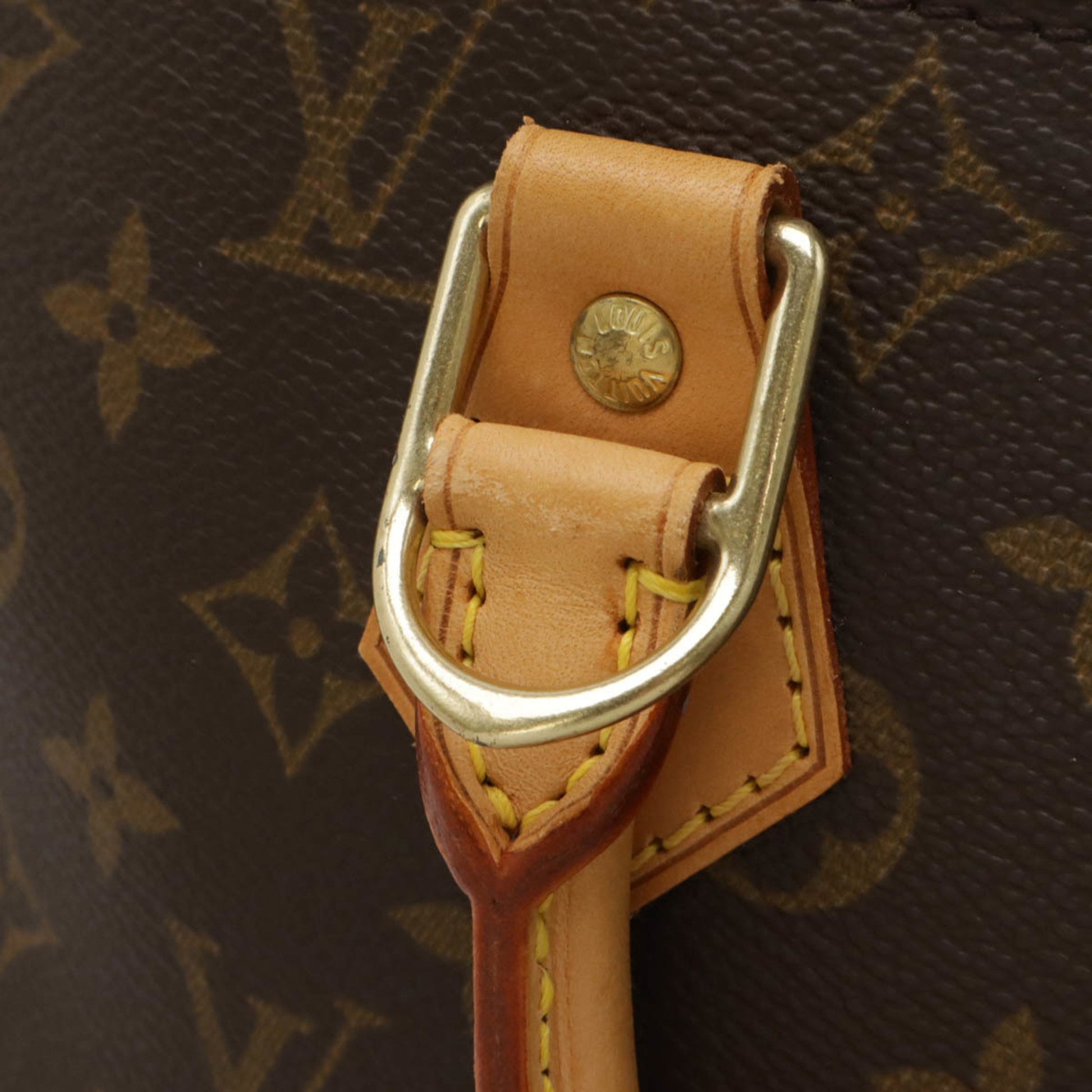 Louis Vuitton Alma, Brown, Canvas, handbag