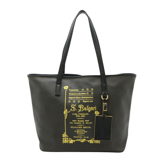 Bulgari Collezione 1910, Black, Canvas, tote