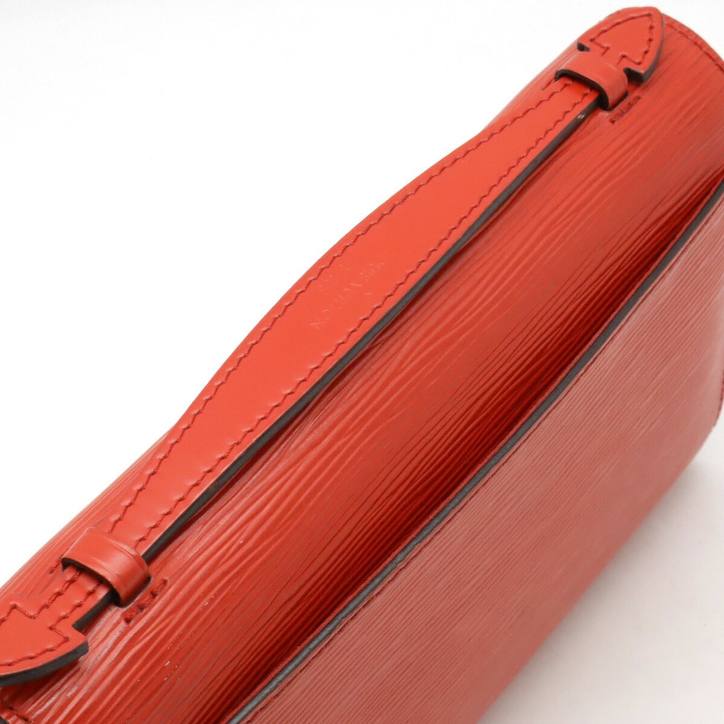 Louis Vuitton Cléry, Red, Leather, clutch