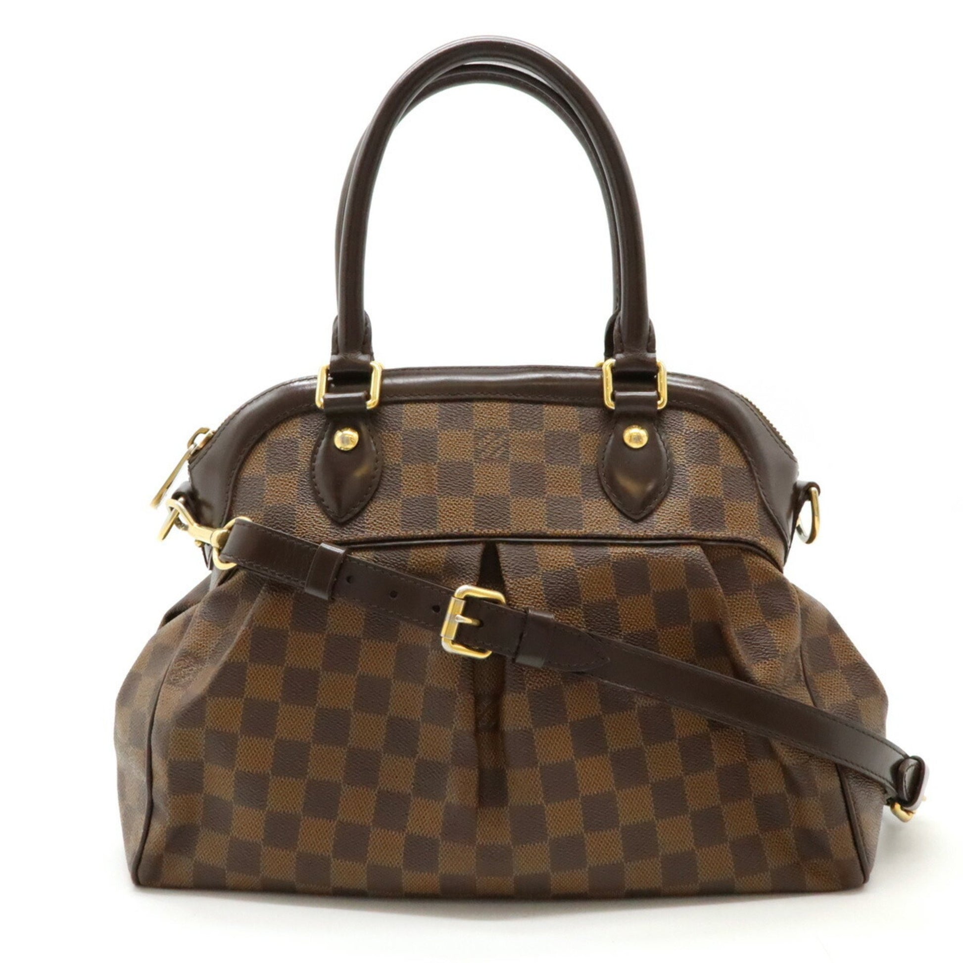 Louis Vuitton Trevi, Brown, Canvas, handbag