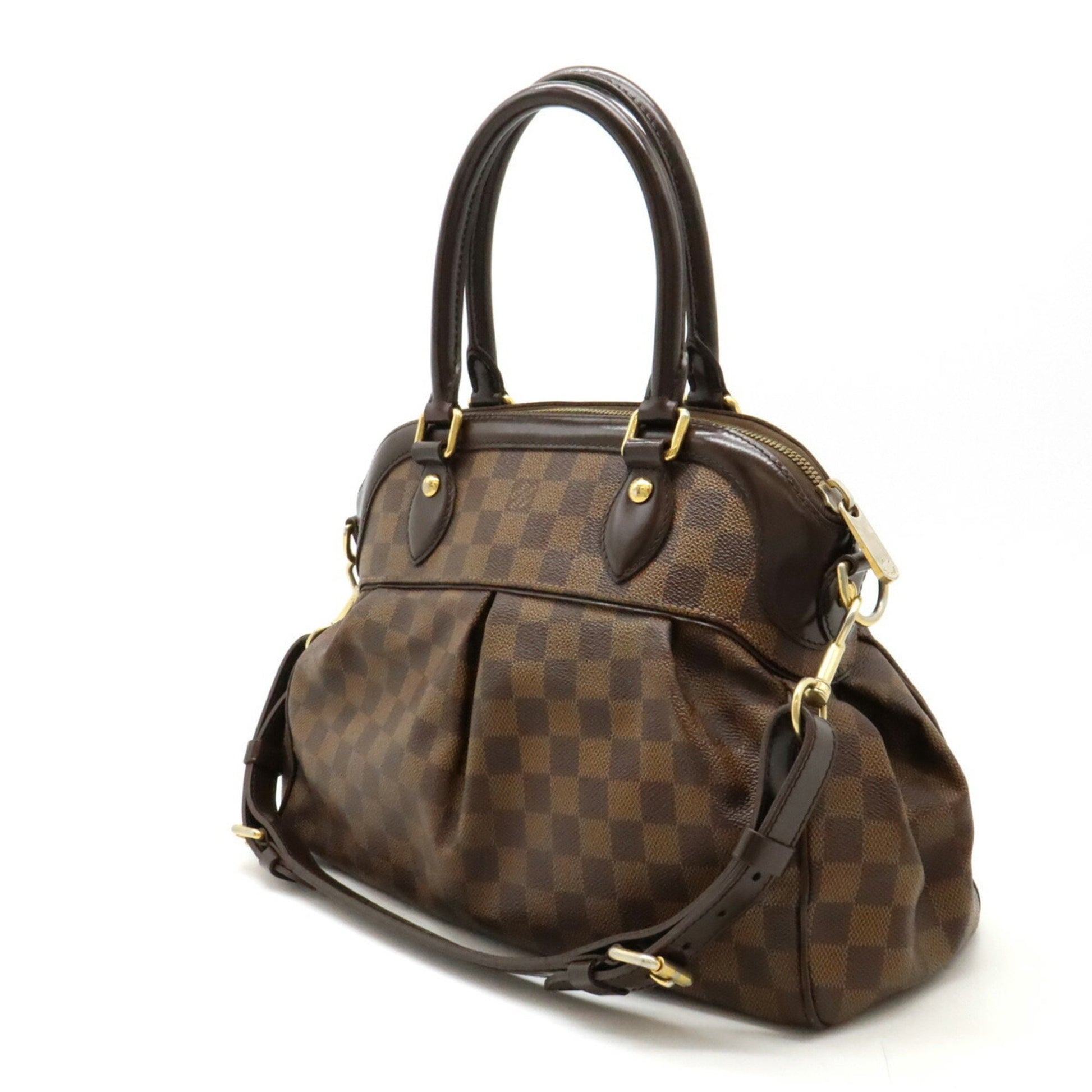 Louis Vuitton Trevi, Brown, Canvas, handbag