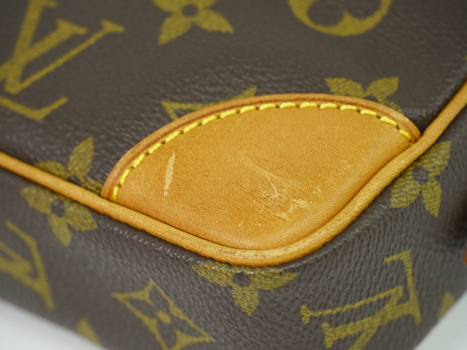 Louis Vuitton Marly Dragonne, Brown, Canvas, clutch