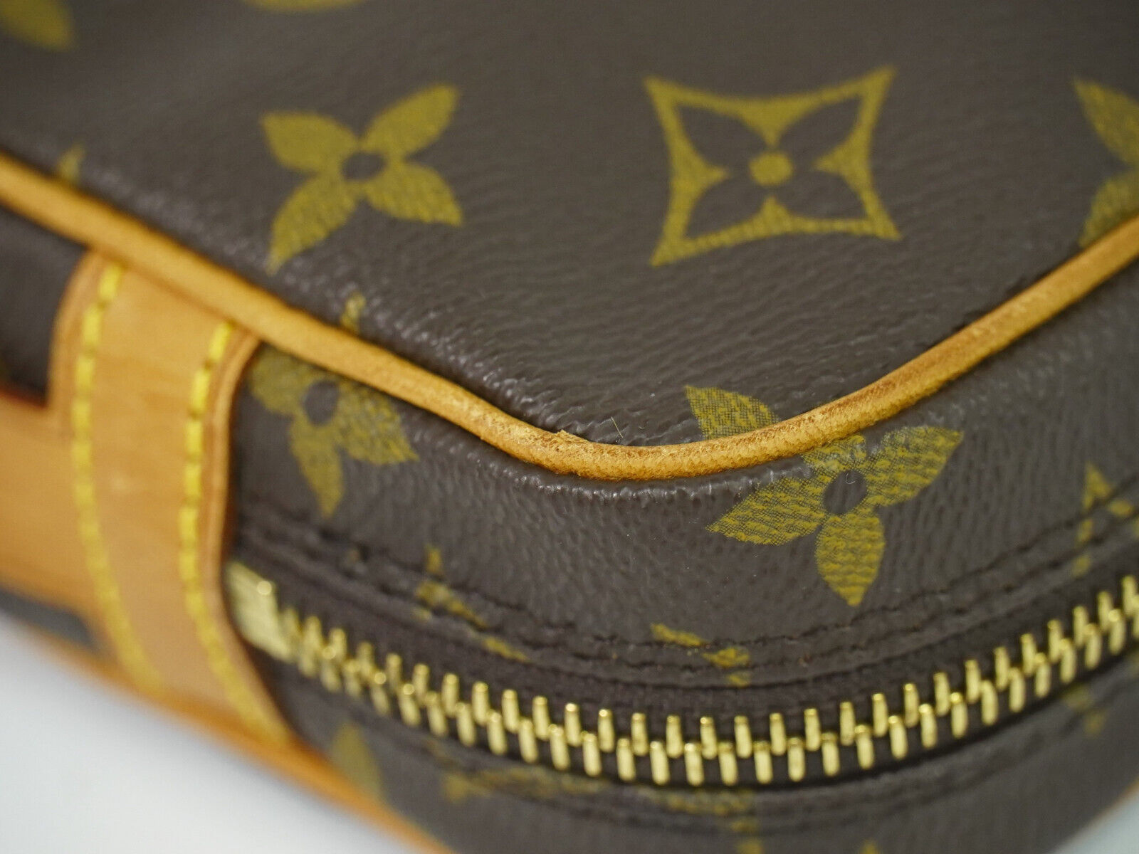 Louis Vuitton Marly Dragonne, Brown, Canvas, clutch