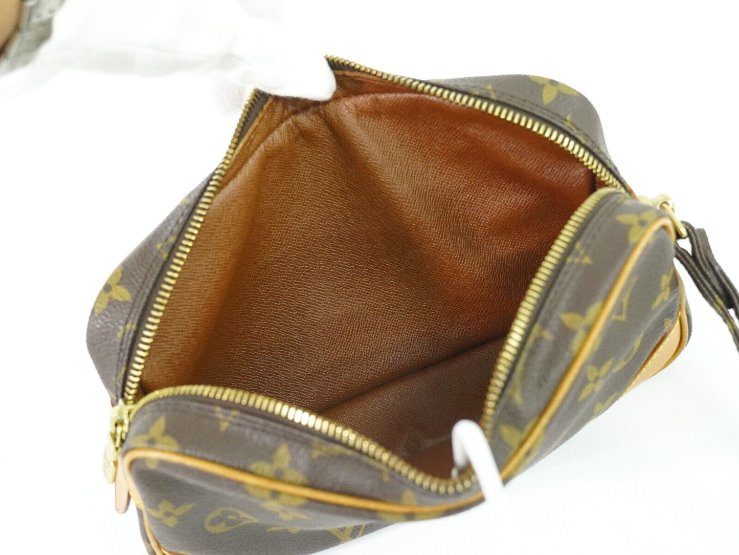 Louis Vuitton Marly Dragonne, Brown, Canvas, clutch