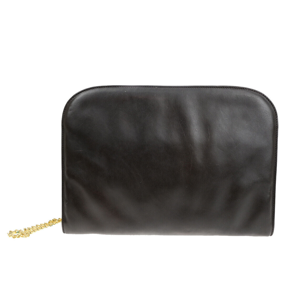 Salvatore Ferragamo Gancini, Black, Leather, shoulder