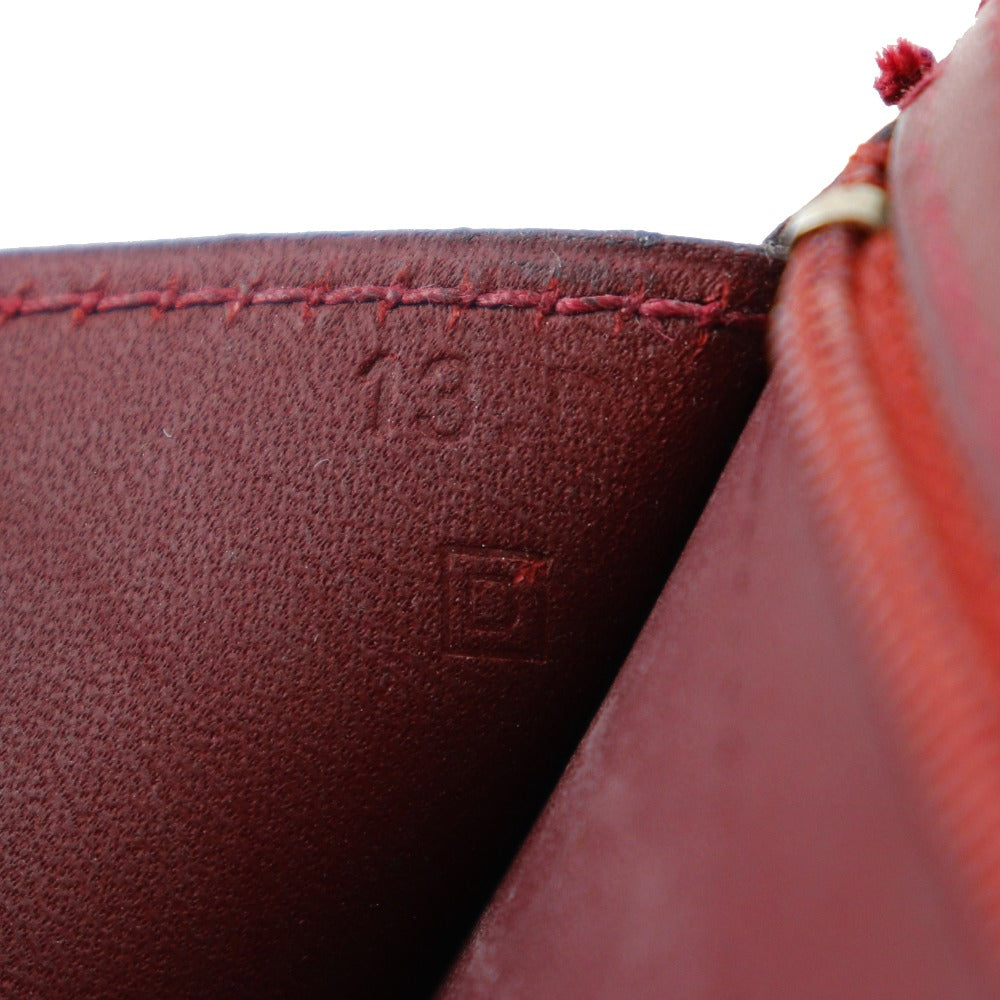 Hermès Béarn, Burgundy, Leather, wallet