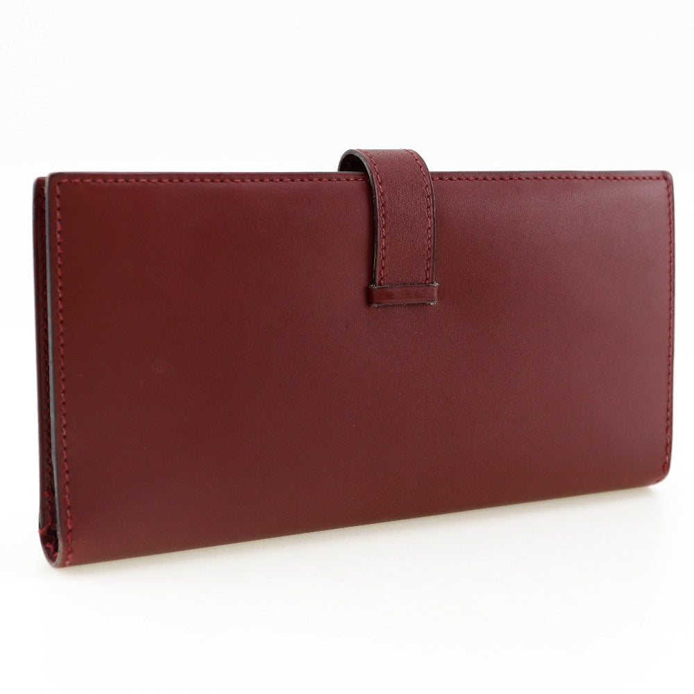 Hermès Béarn, Burgundy, Leather, wallet