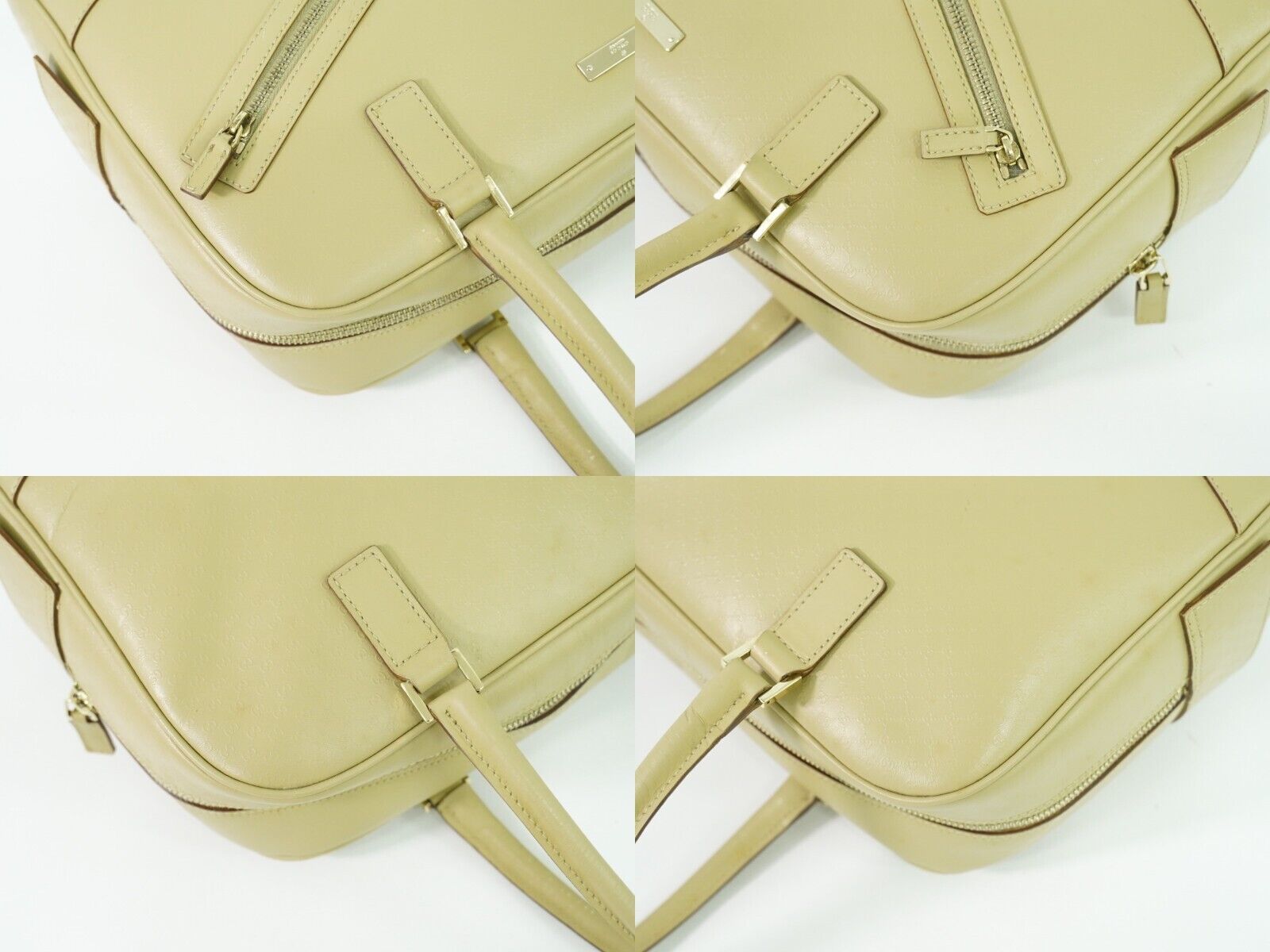 Gucci Micro guccissima, Beige, Leather, handbag