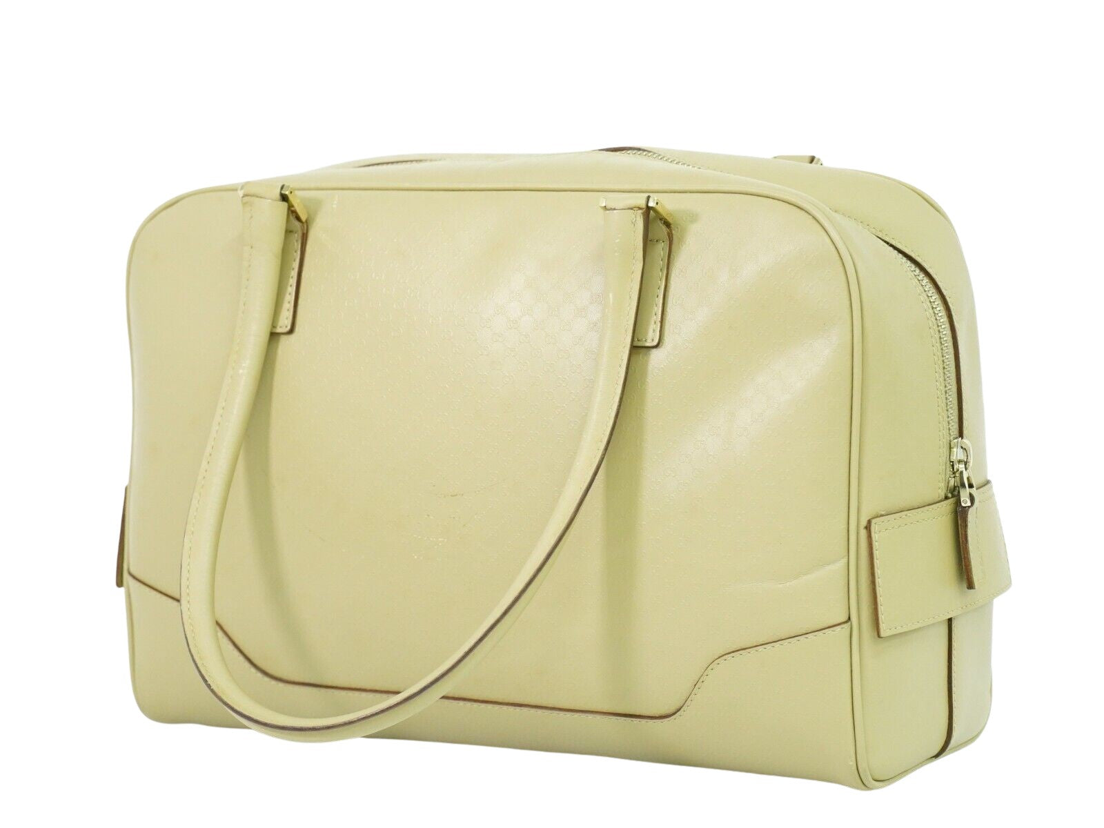 Gucci Micro guccissima, Beige, Leather, handbag