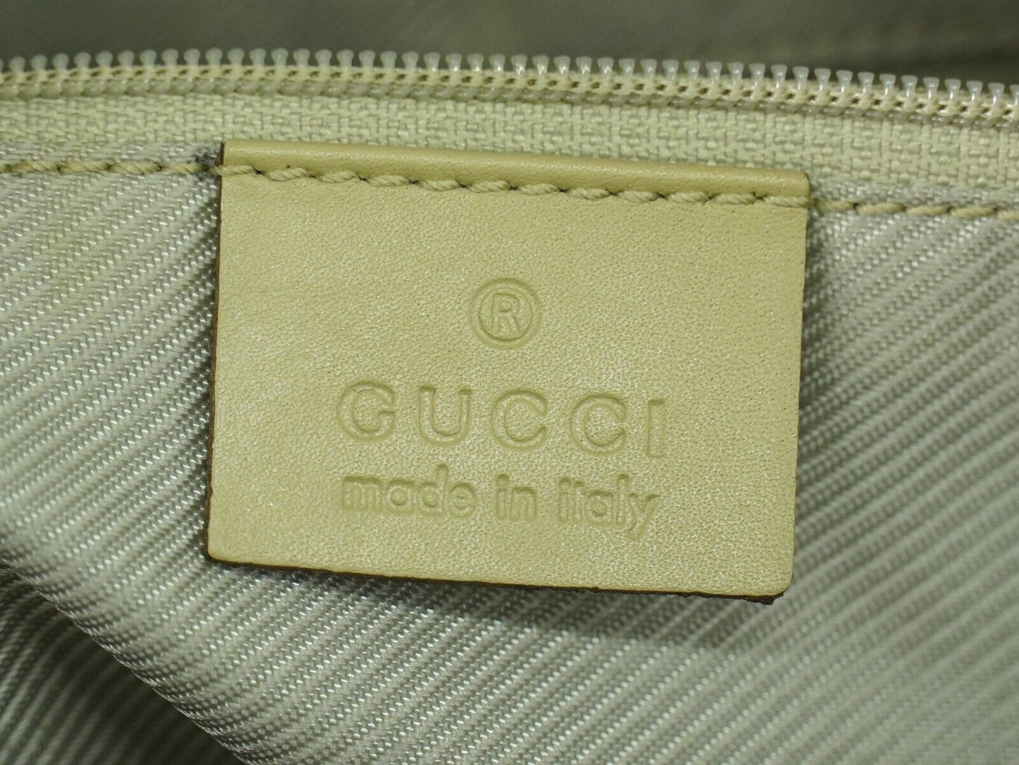 Gucci Micro guccissima, Beige, Leather, handbag