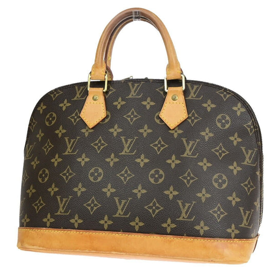 Louis Vuitton Alma, Brown, Canvas, handbag