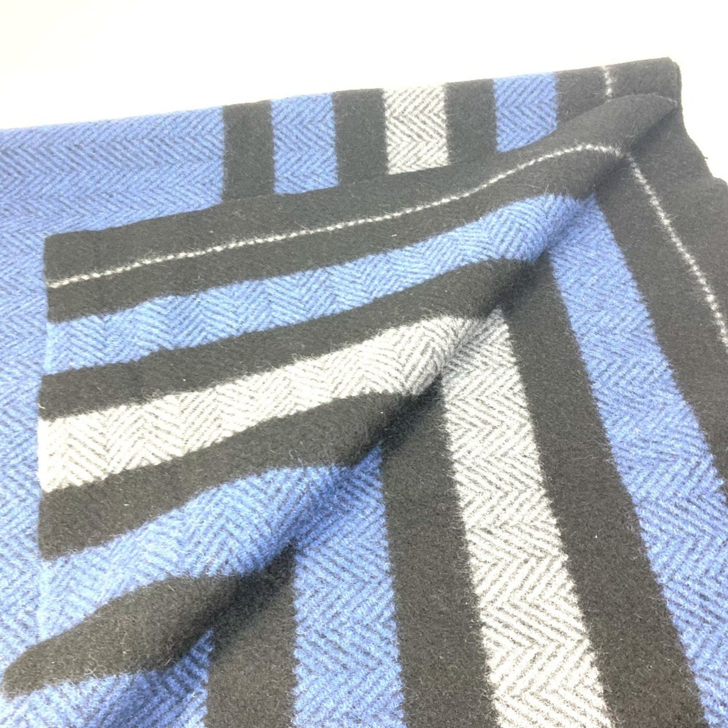 Hermès, Blue, Wool, scarf