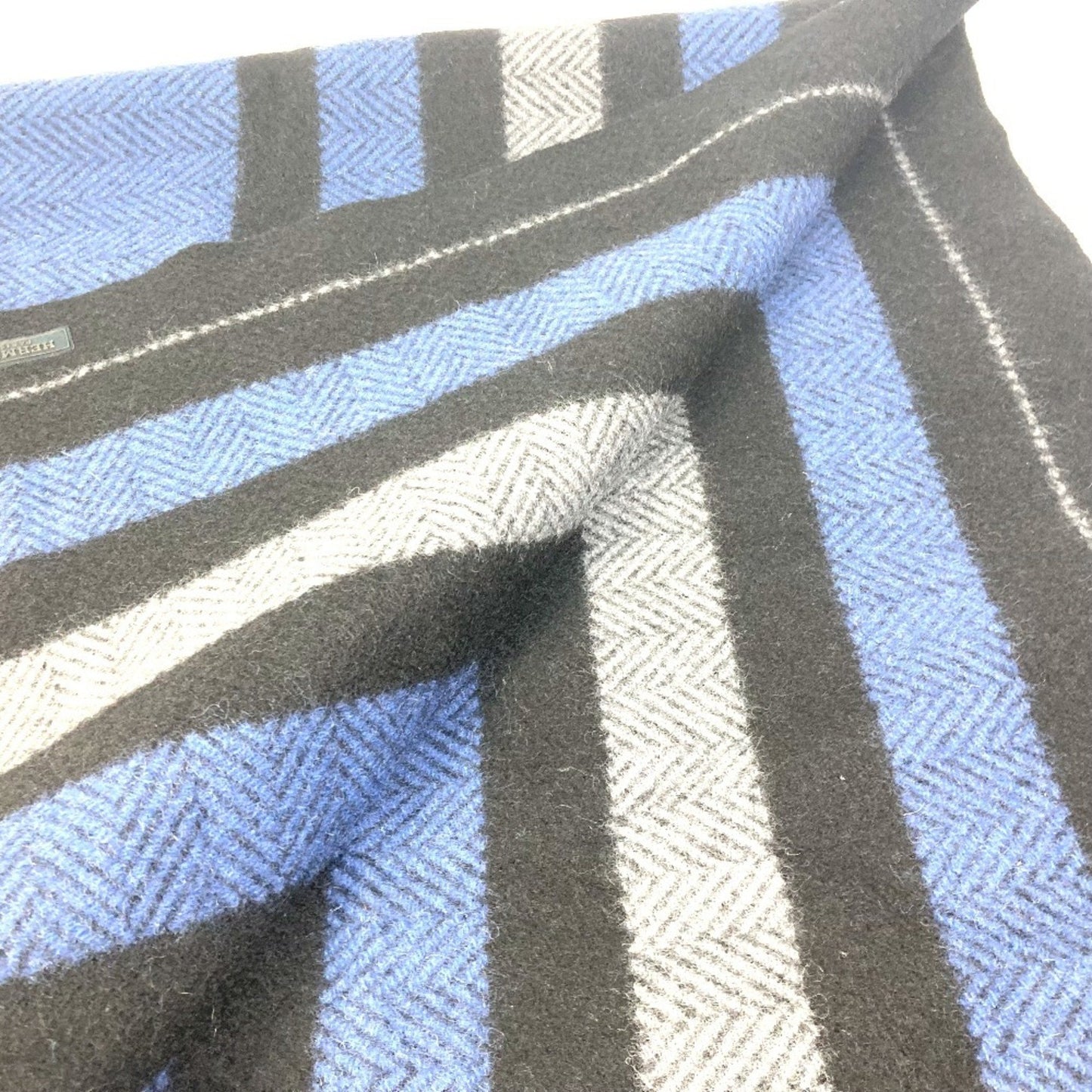 Hermès, Blue, Wool, scarf