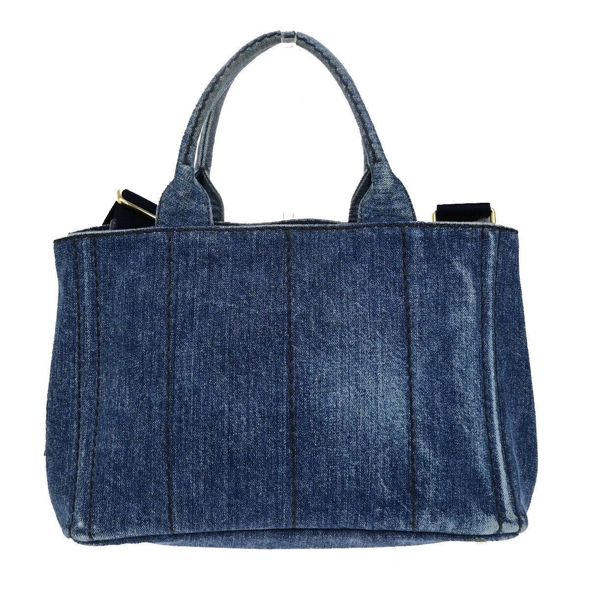 Prada Canapa, Blue, Denim - Jeans, handbag