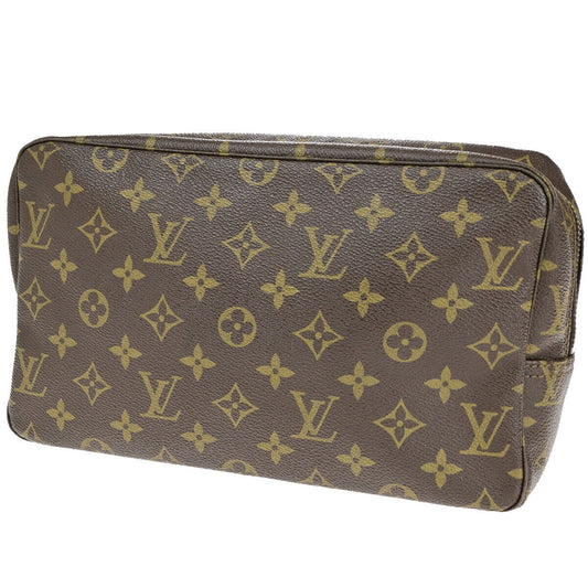 Louis Vuitton Trousse Toilette 28, Brown, Canvas, clutch