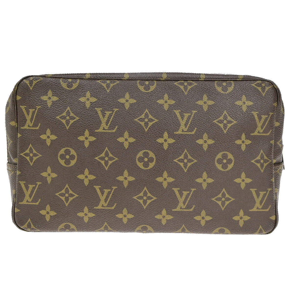 Louis Vuitton Trousse Toilette 28, Brown, Canvas, clutch