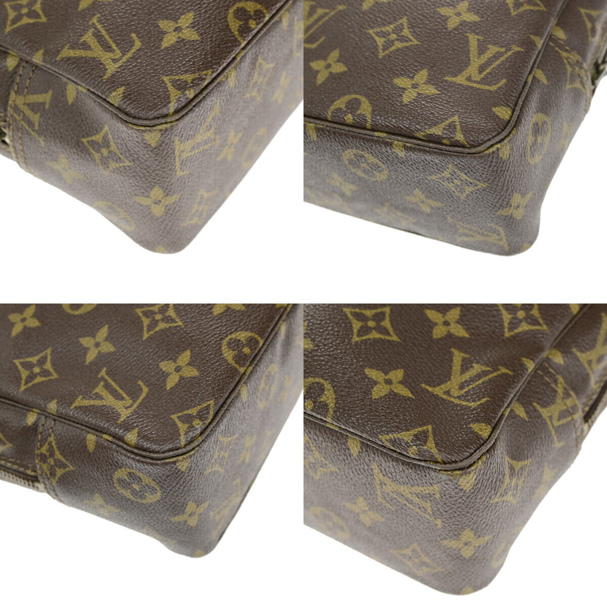 Louis Vuitton Trousse Toilette 28, Brown, Canvas, clutch