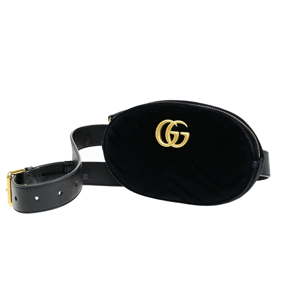 Gucci Marmont, Black, Leather, shoulder