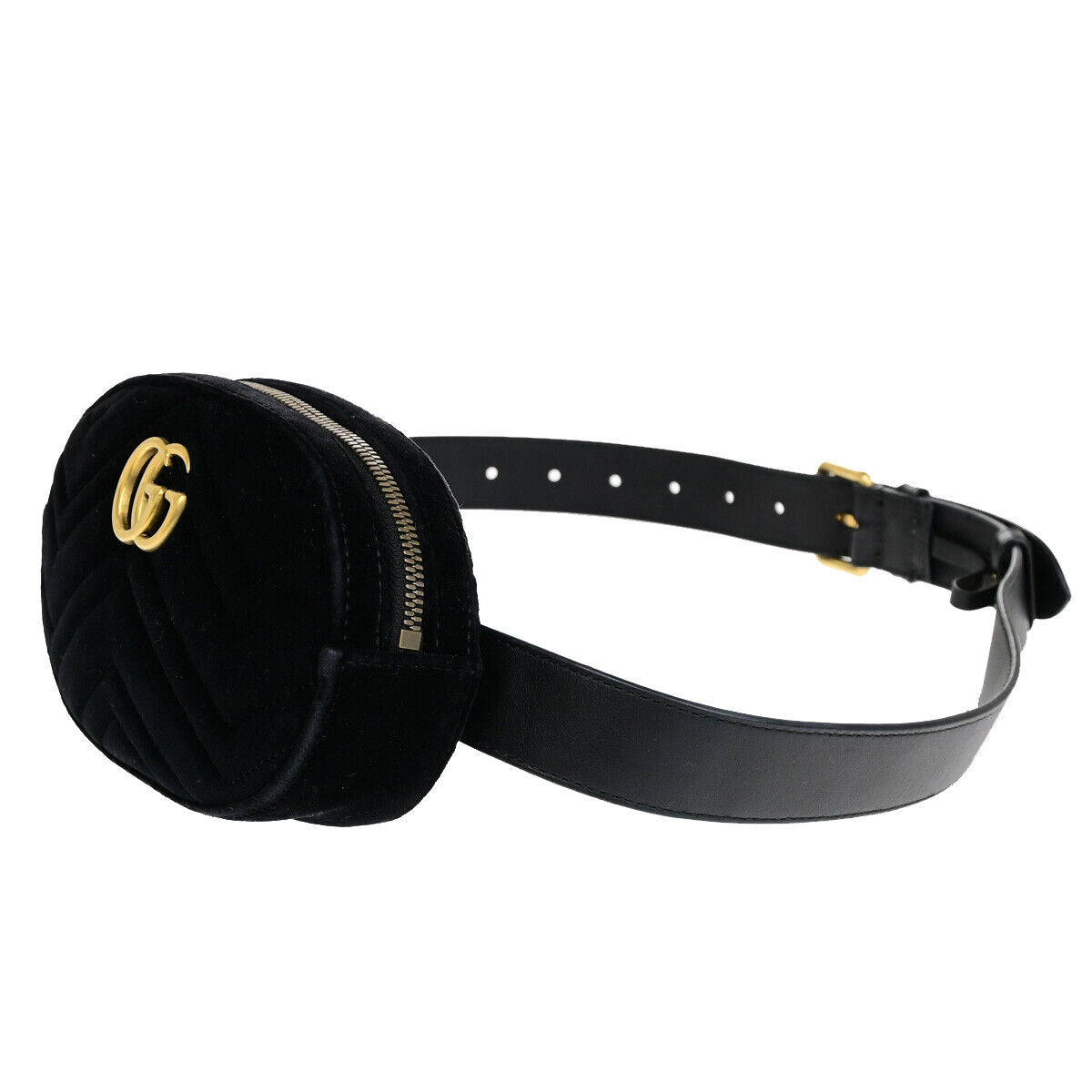 Gucci Marmont, Black, Leather, shoulder