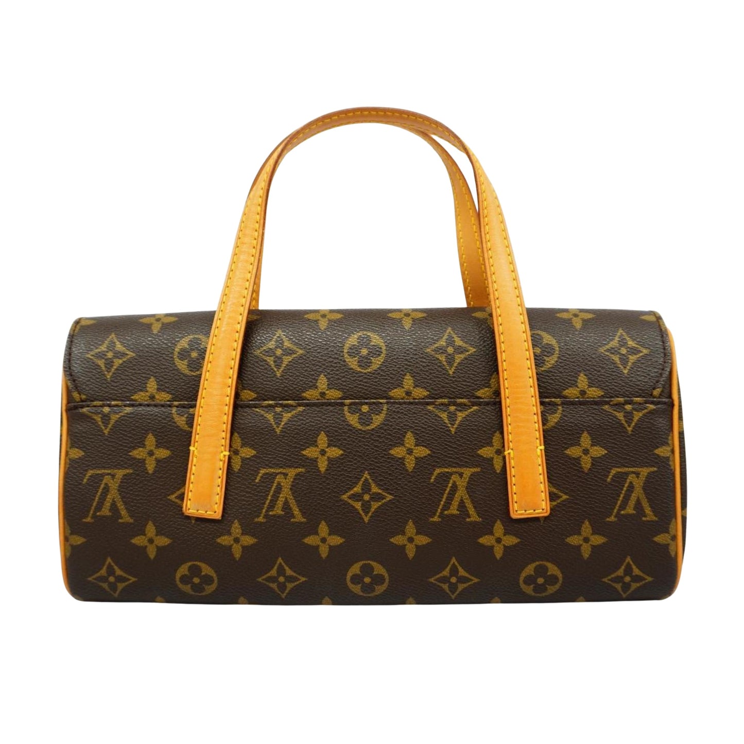 Louis Vuitton Sonatine, Brown, Canvas, handbag