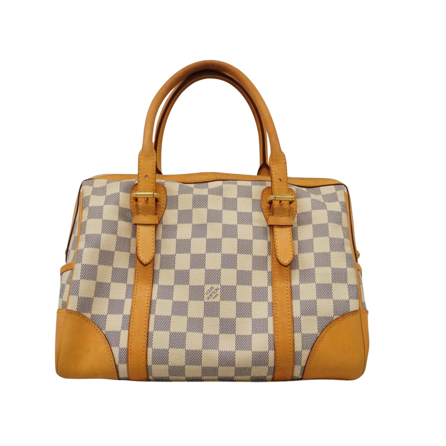 Louis Vuitton Berkeley, White, Canvas, handbag