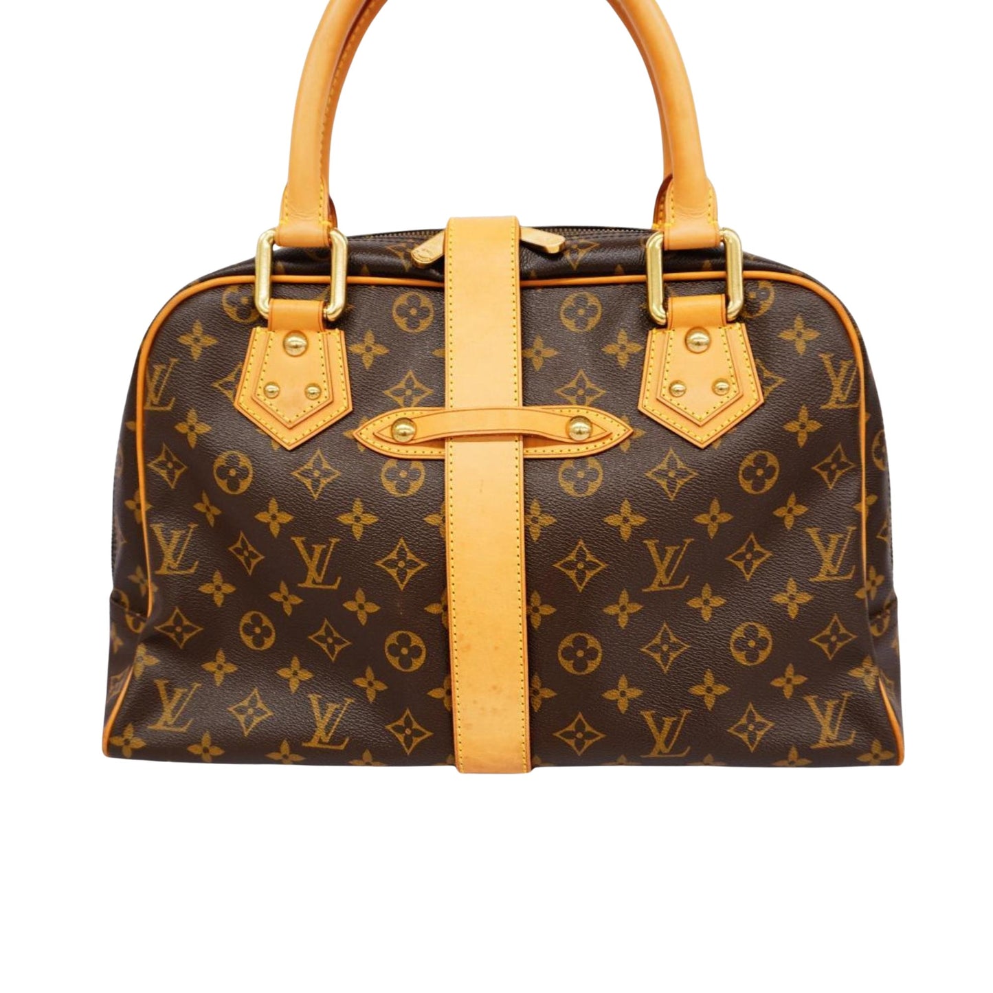 Louis Vuitton Manhattan, Brown, Canvas, tote