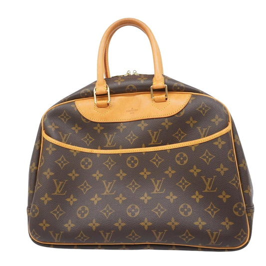 Louis Vuitton Deauville, Brown, Canvas, handbag