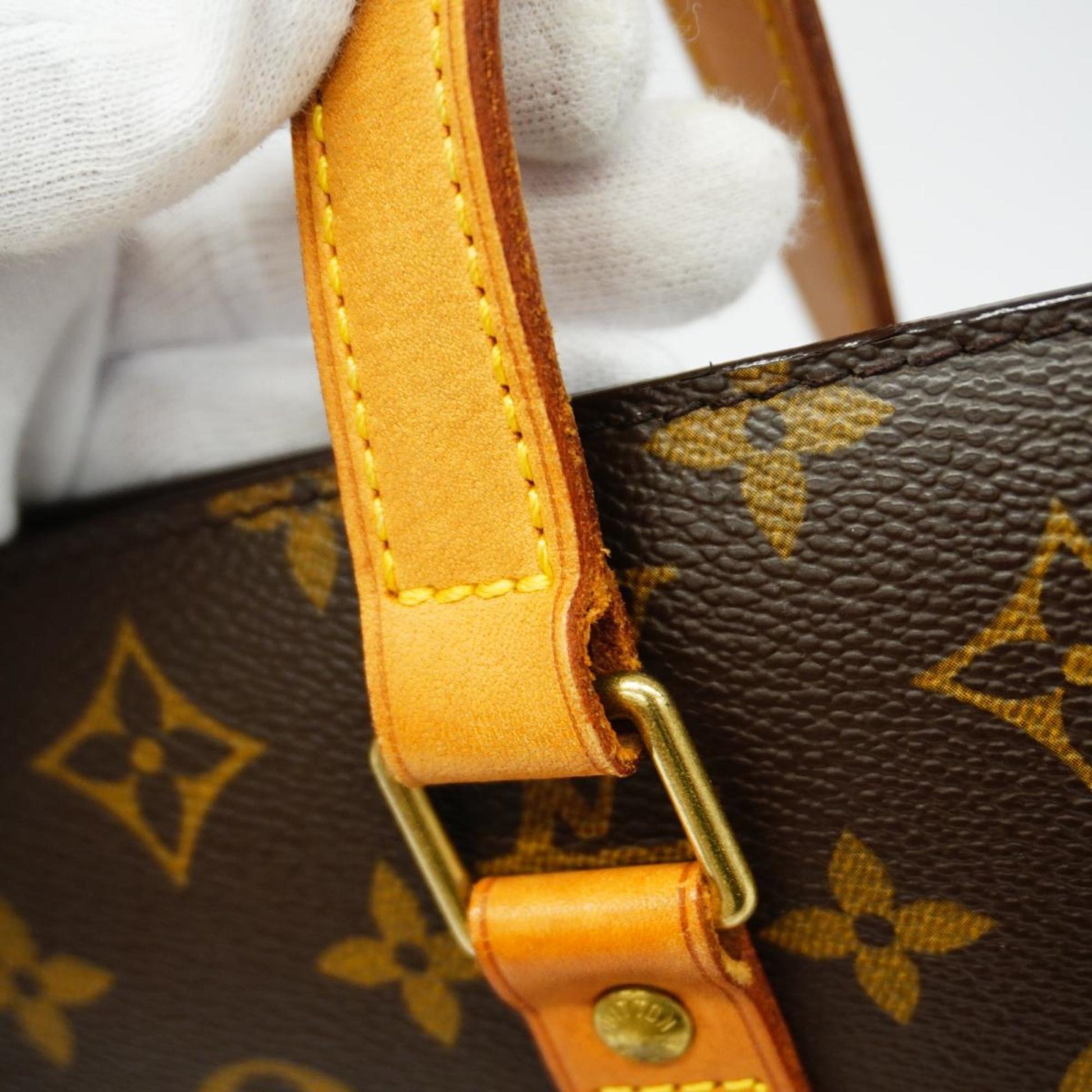 Louis Vuitton Babylone, Brown, Canvas, shoulder