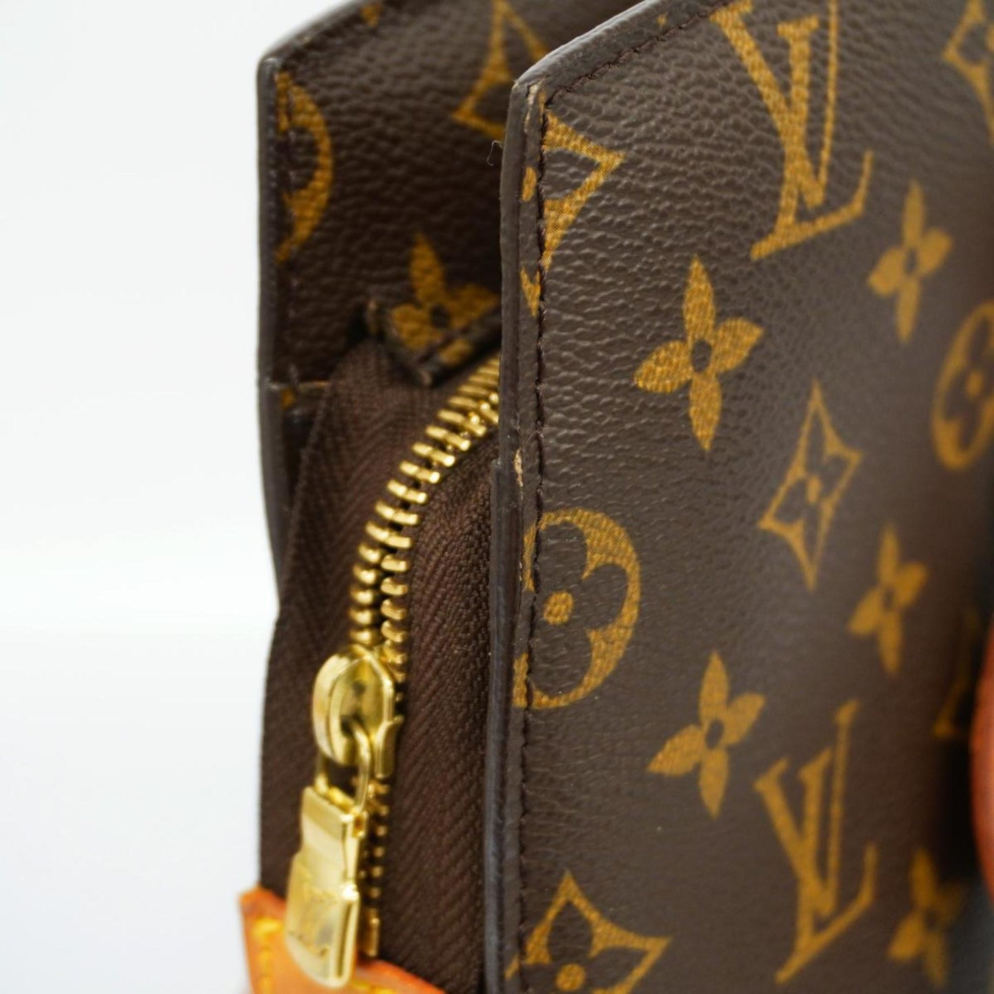 Louis Vuitton Babylone, Brown, Canvas, shoulder