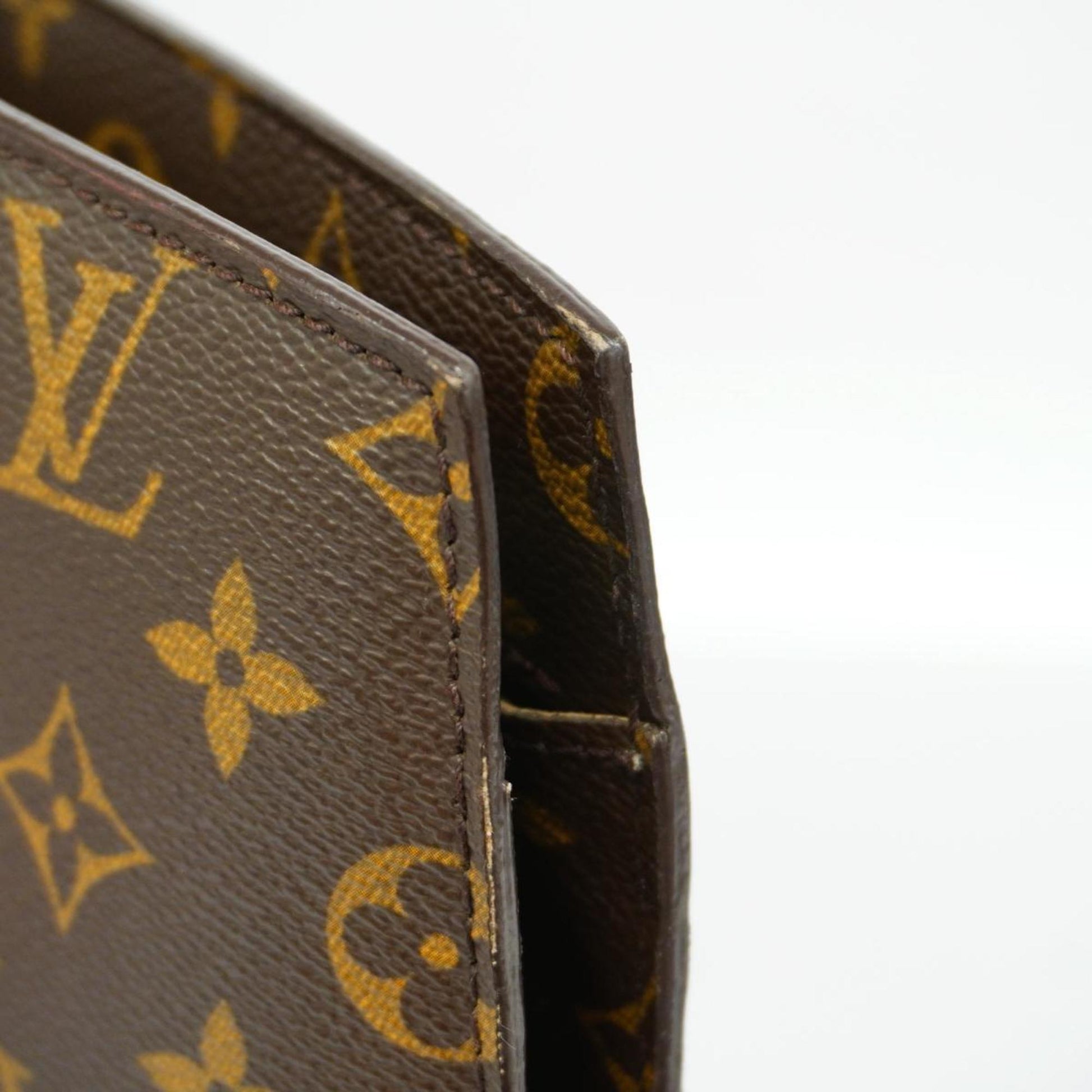 Louis Vuitton Babylone, Brown, Canvas, shoulder