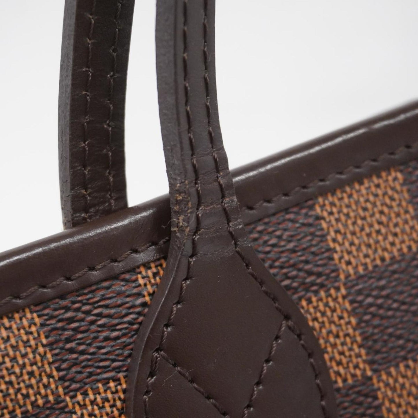 Louis Vuitton Neverfull MM, Brown, Canvas, tote