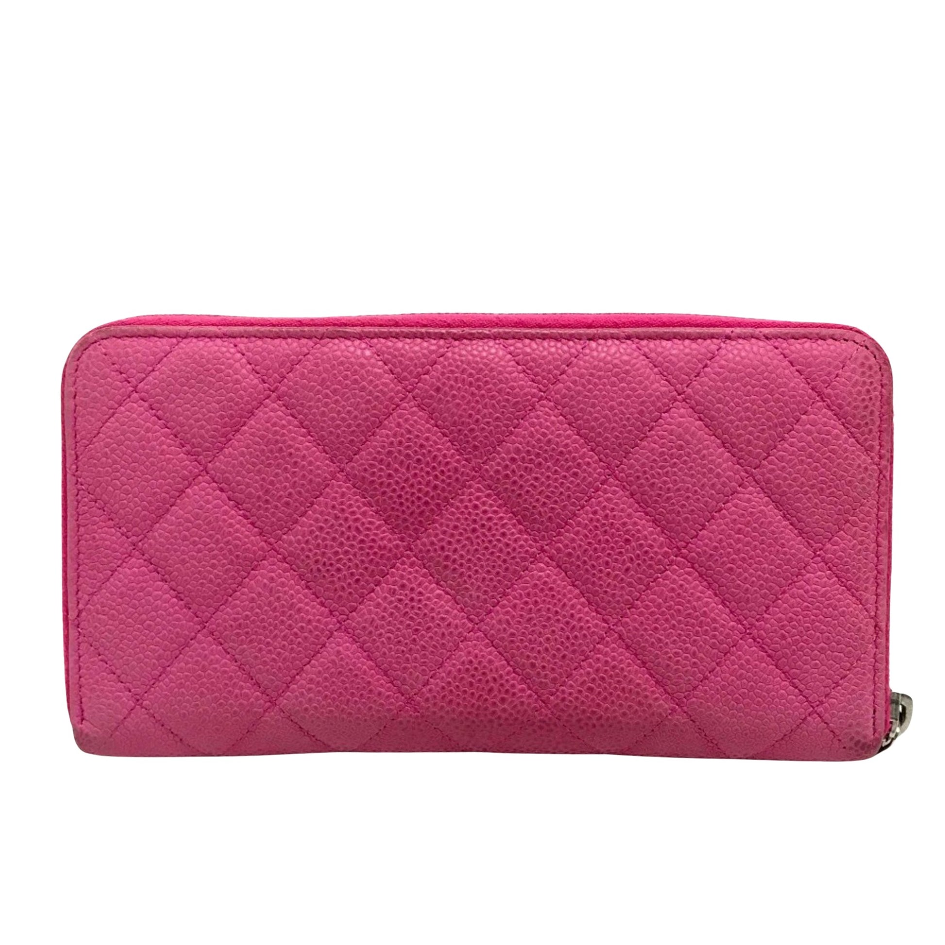 Chanel Coco Mark, Pink, Leather, wallet