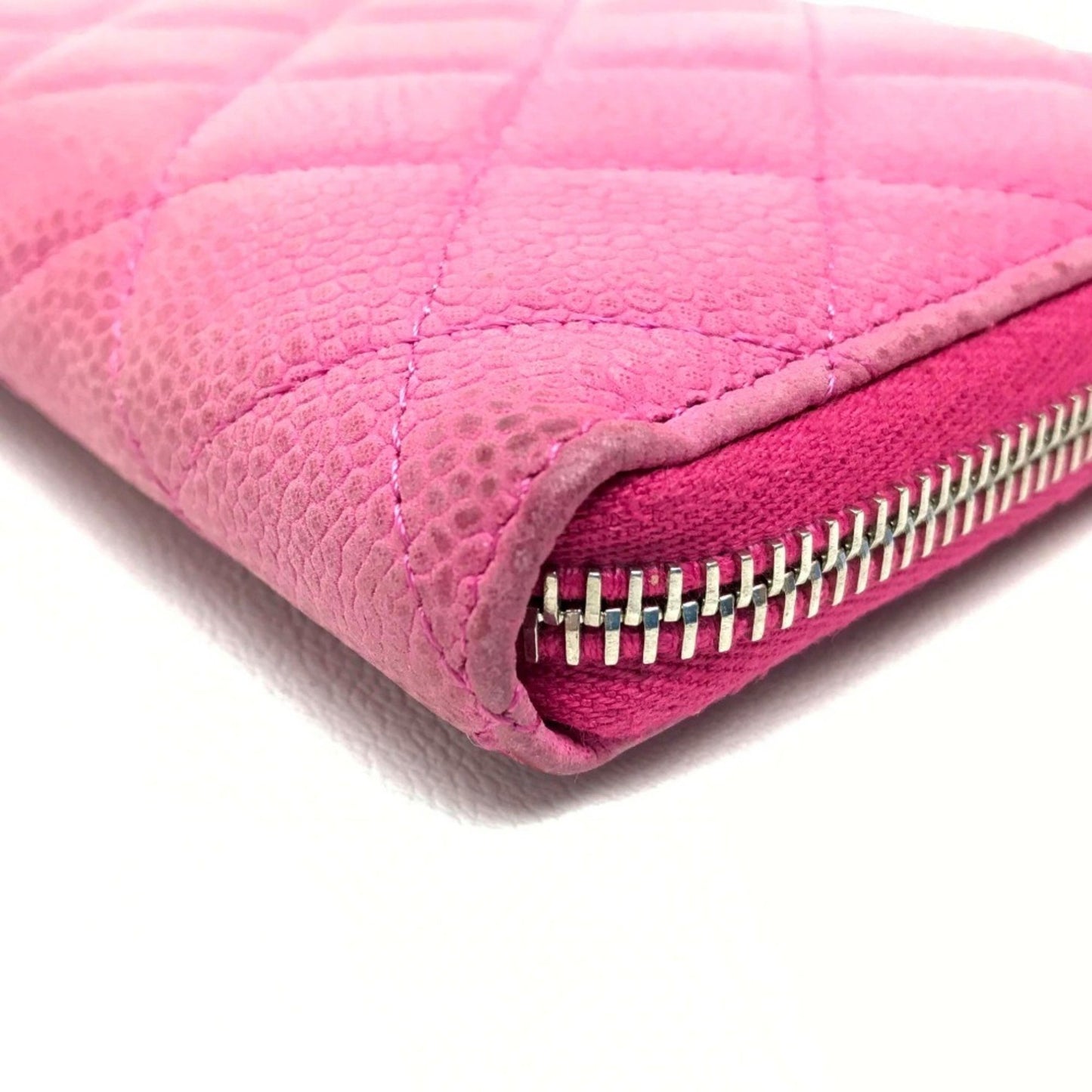 Chanel Coco Mark, Pink, Leather, wallet