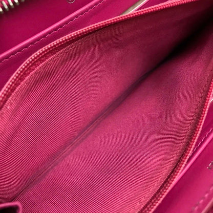 Chanel, Pink, Leather, wallet