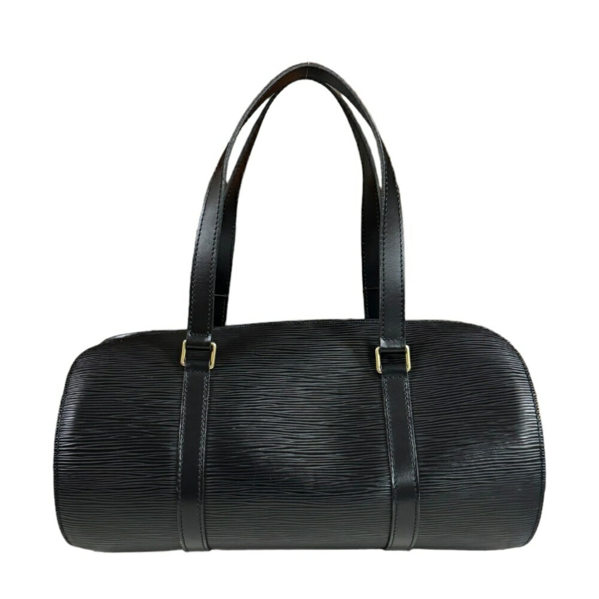 Louis Vuitton Papillon 30, Black, Leather, handbag