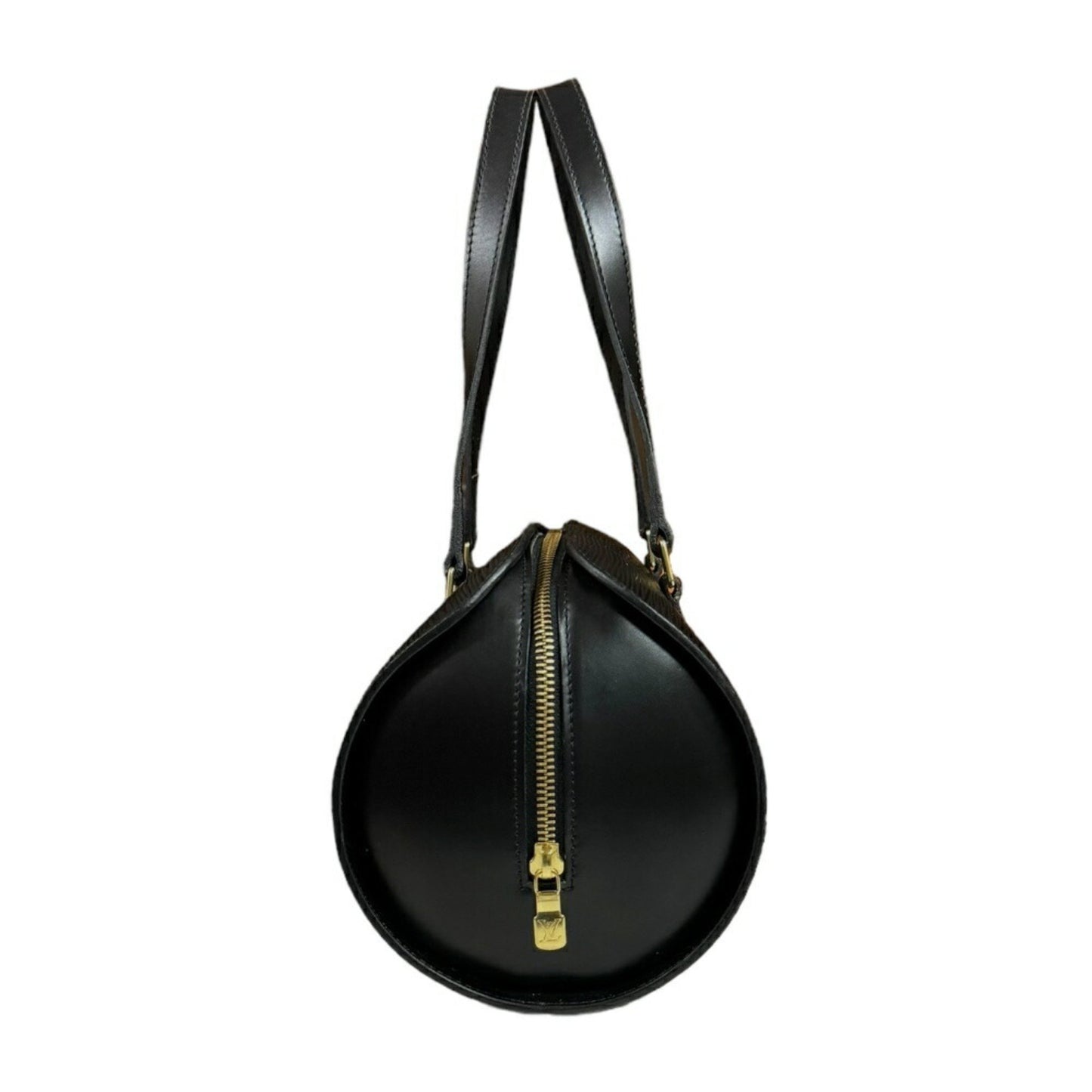 Louis Vuitton Papillon 30, Black, Leather, handbag