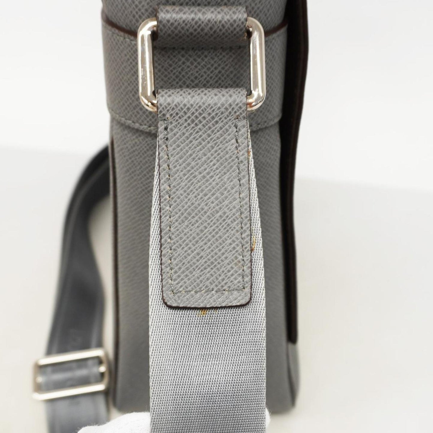 Louis Vuitton Roman, Grey, Leather, shoulder