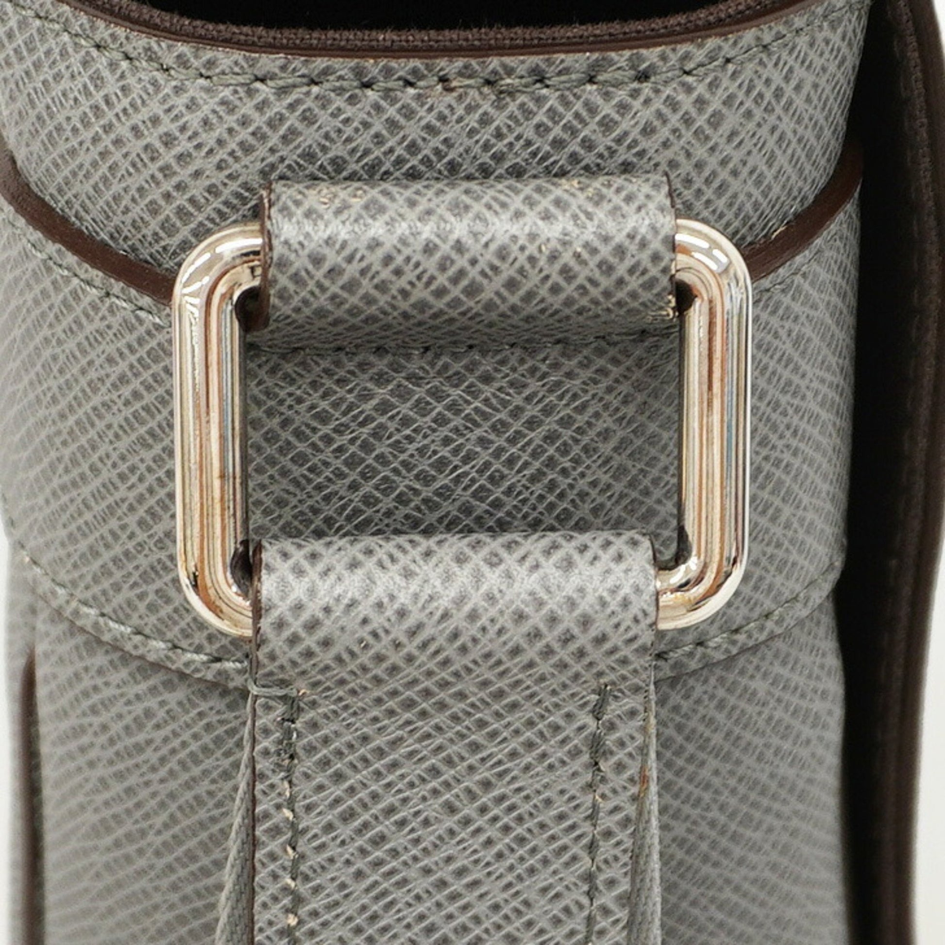 Louis Vuitton Roman, Grey, Leather, shoulder