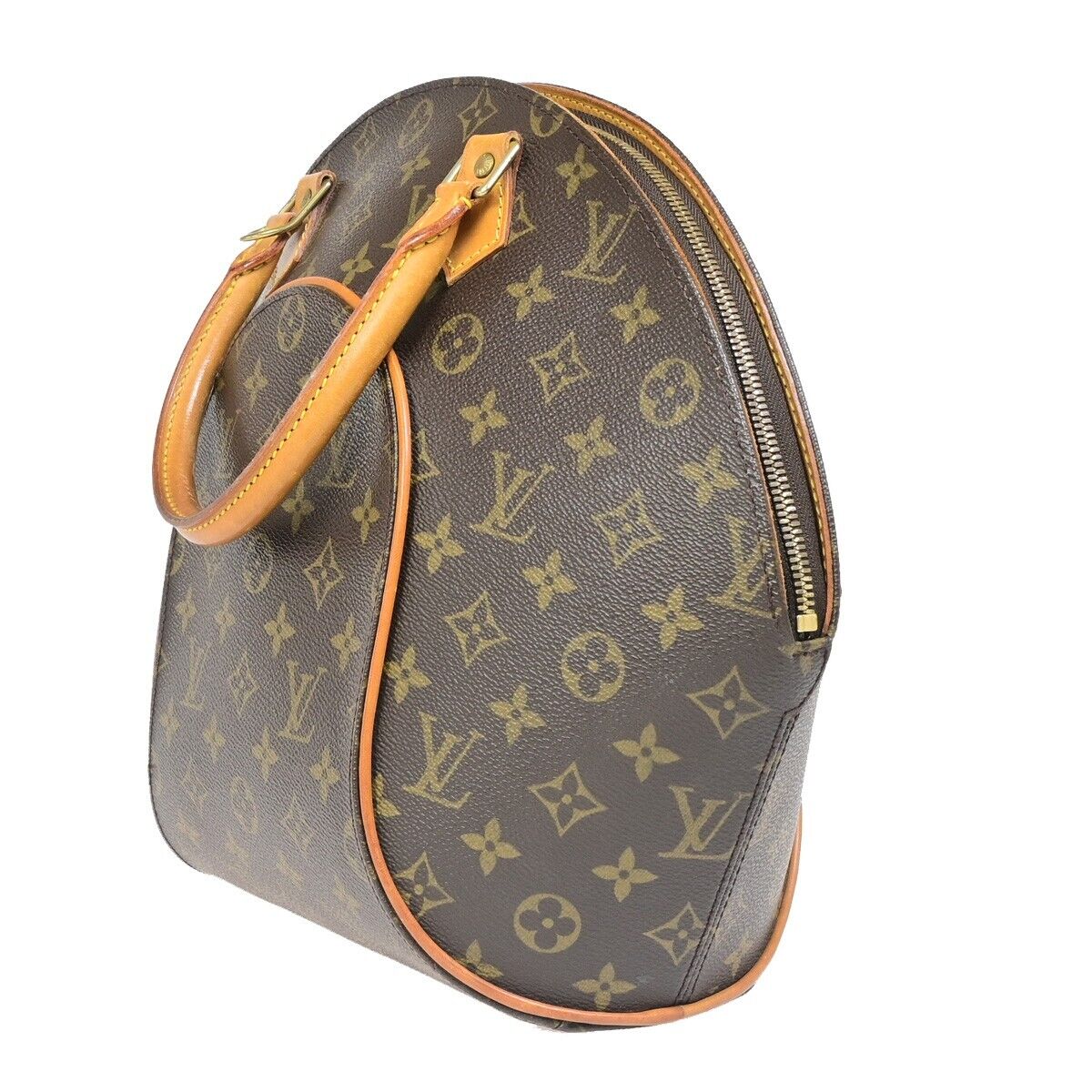 Louis Vuitton Ellipse, Brown, Canvas, handbag