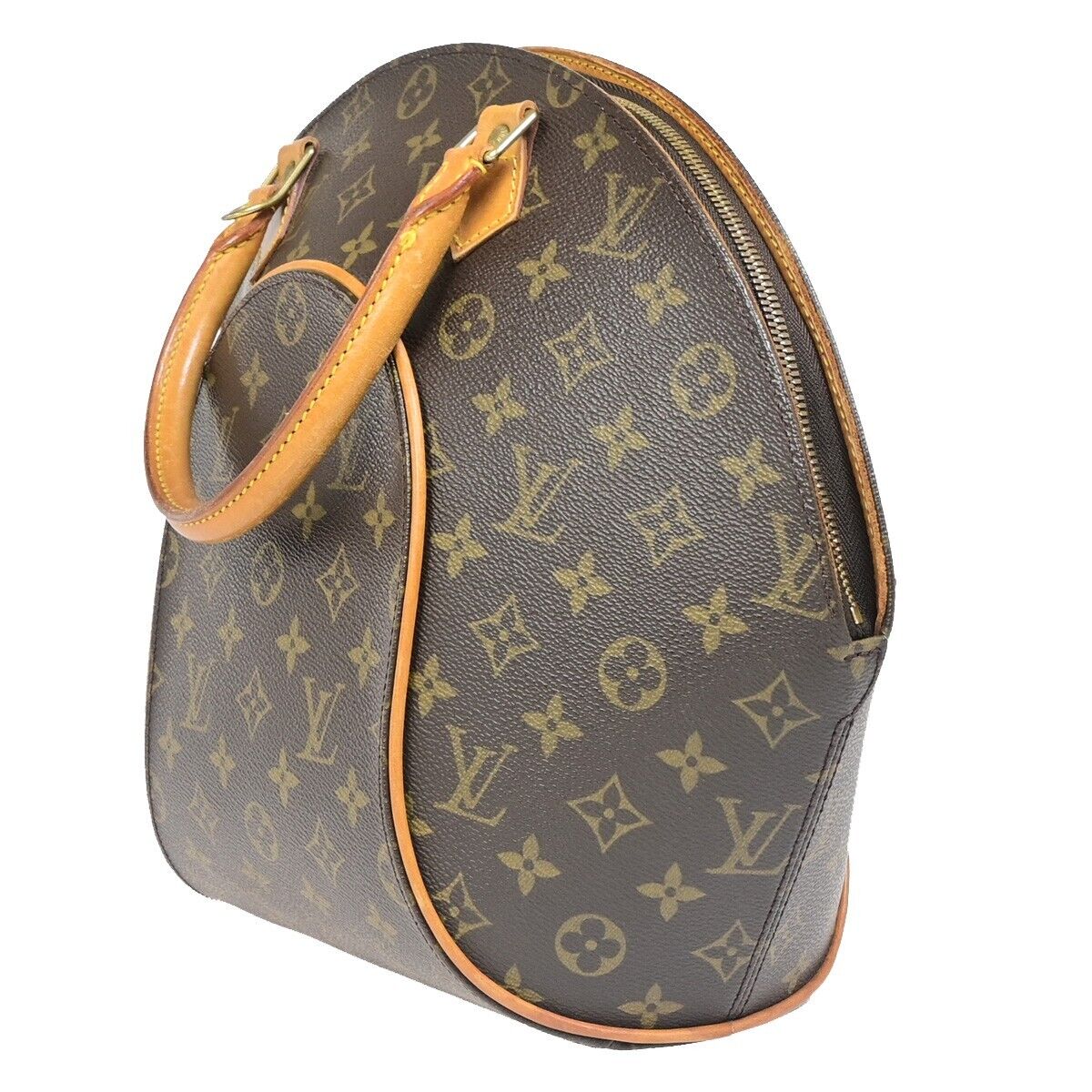 Louis Vuitton Ellipse, Brown, Canvas, handbag