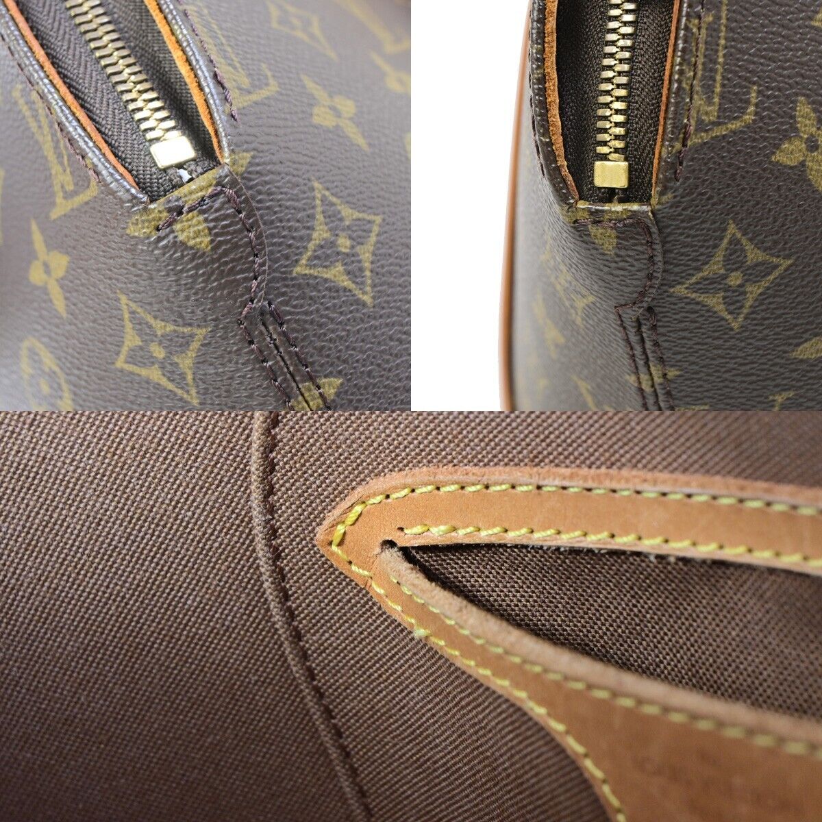 Louis Vuitton Ellipse, Brown, Canvas, handbag