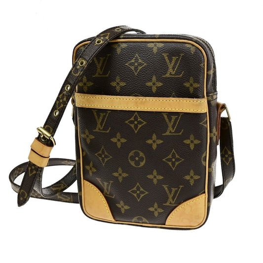 Louis Vuitton Danube, Brown, Canvas, shoulder