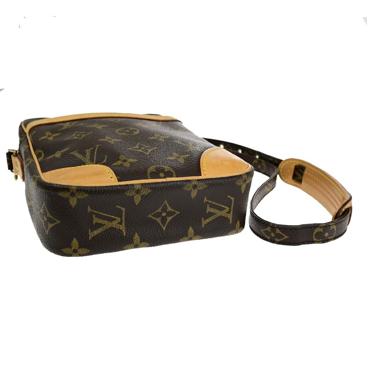 Louis Vuitton Danube, Brown, Canvas, shoulder