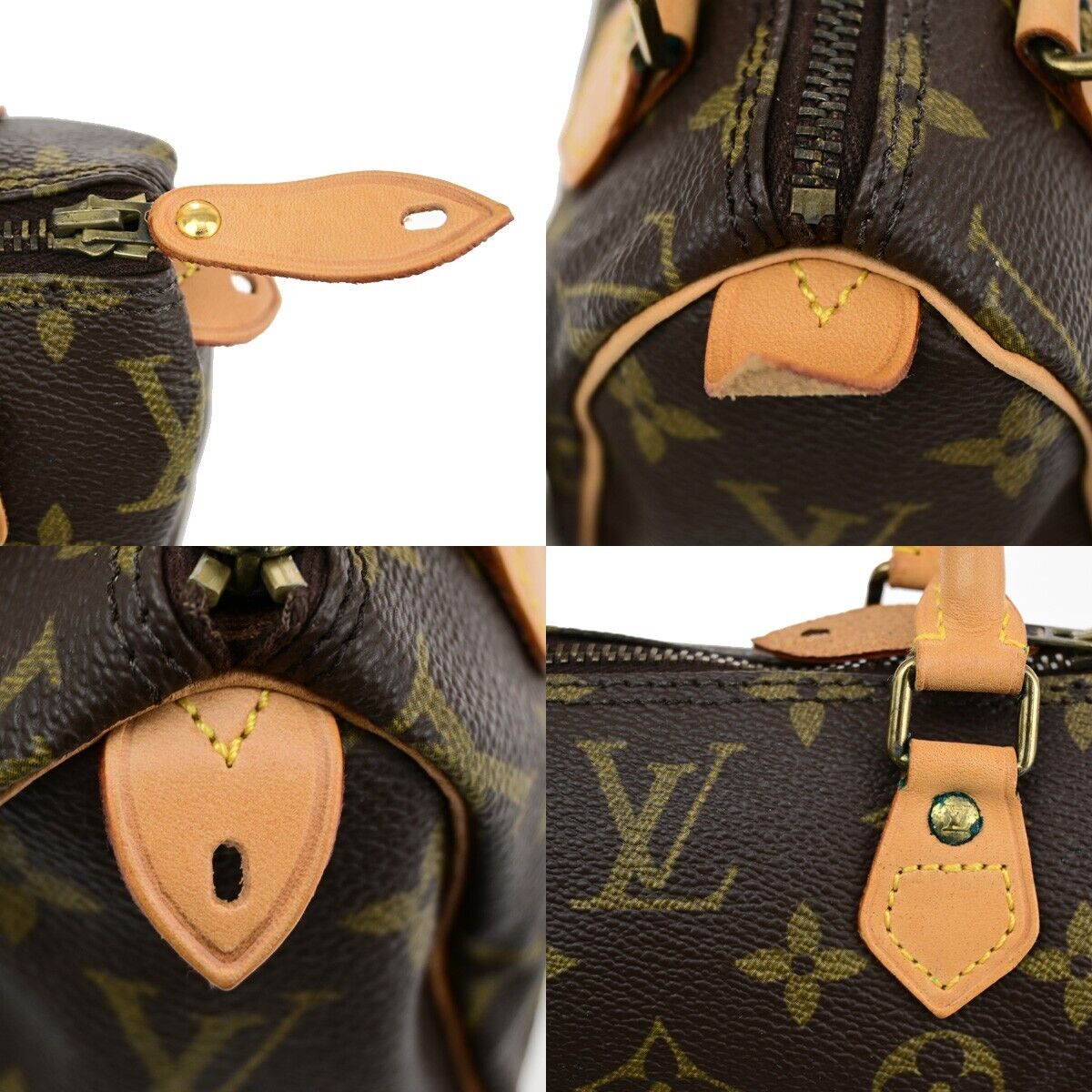 Louis Vuitton Mini speedy, Brown, Canvas, handbag