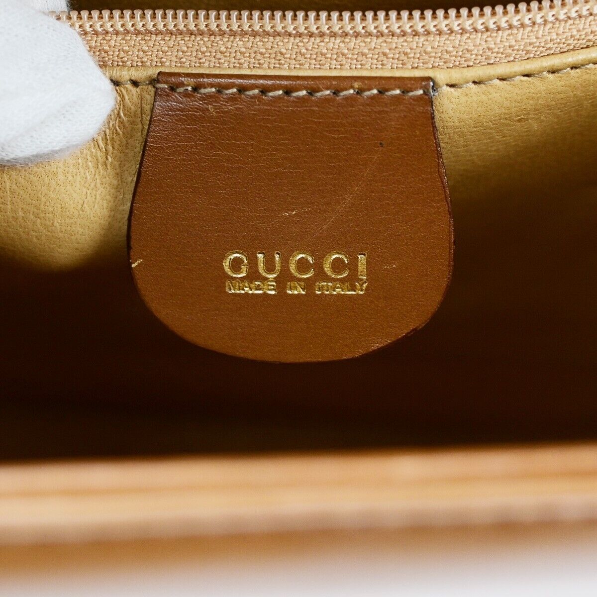 Gucci Lady Lock, Brown, Leather, handbag